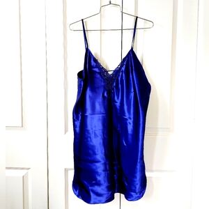 Vintage Boudoir Purple 2pc Nightgown & shorties Large 80s Inner‎ Most